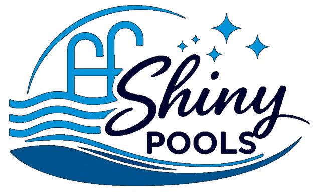 Shiny Pools logo: pool leak detection and repair